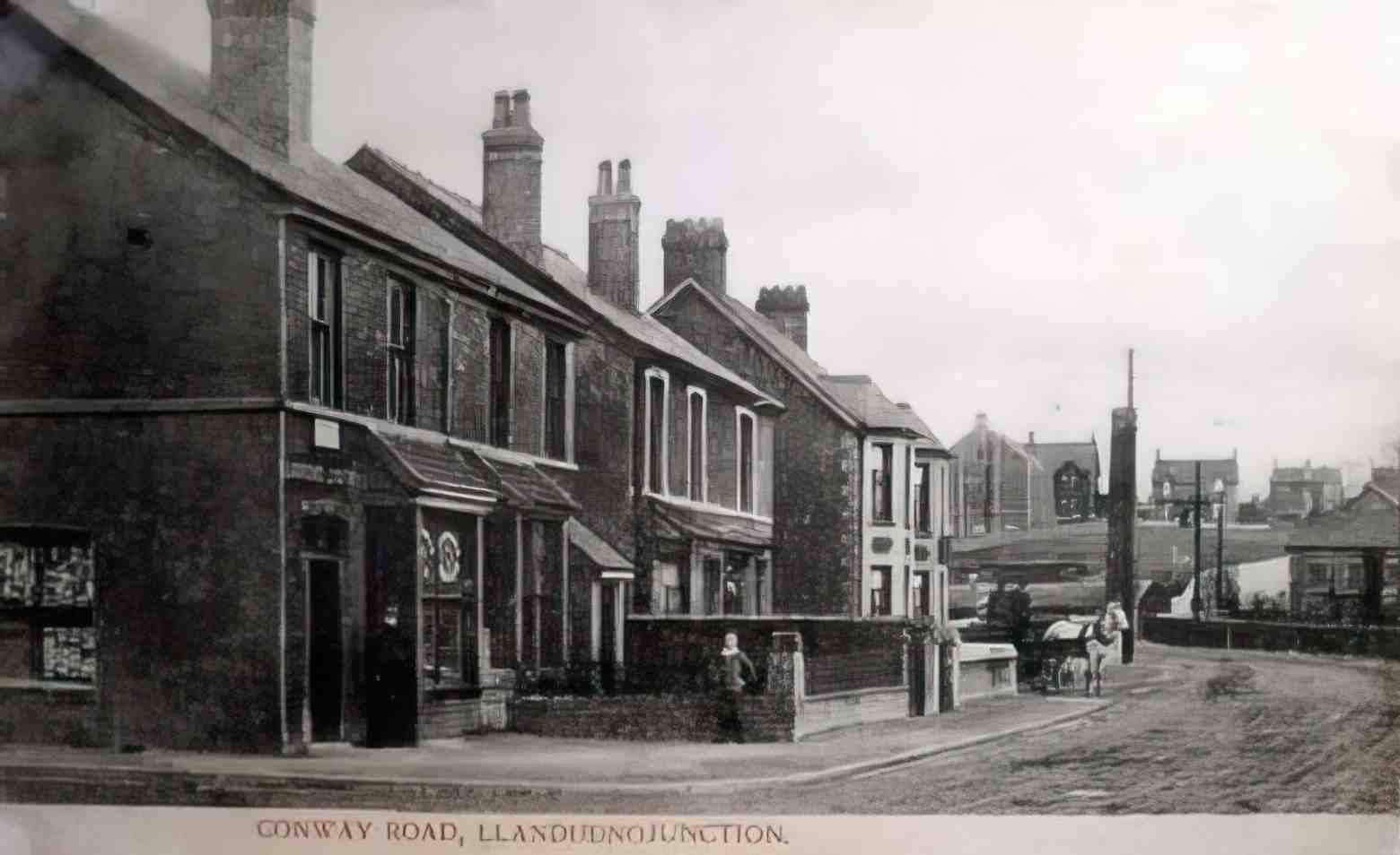 Caernarfonshire Llandudno Junction Conway Road Vintage A4 Photo Print