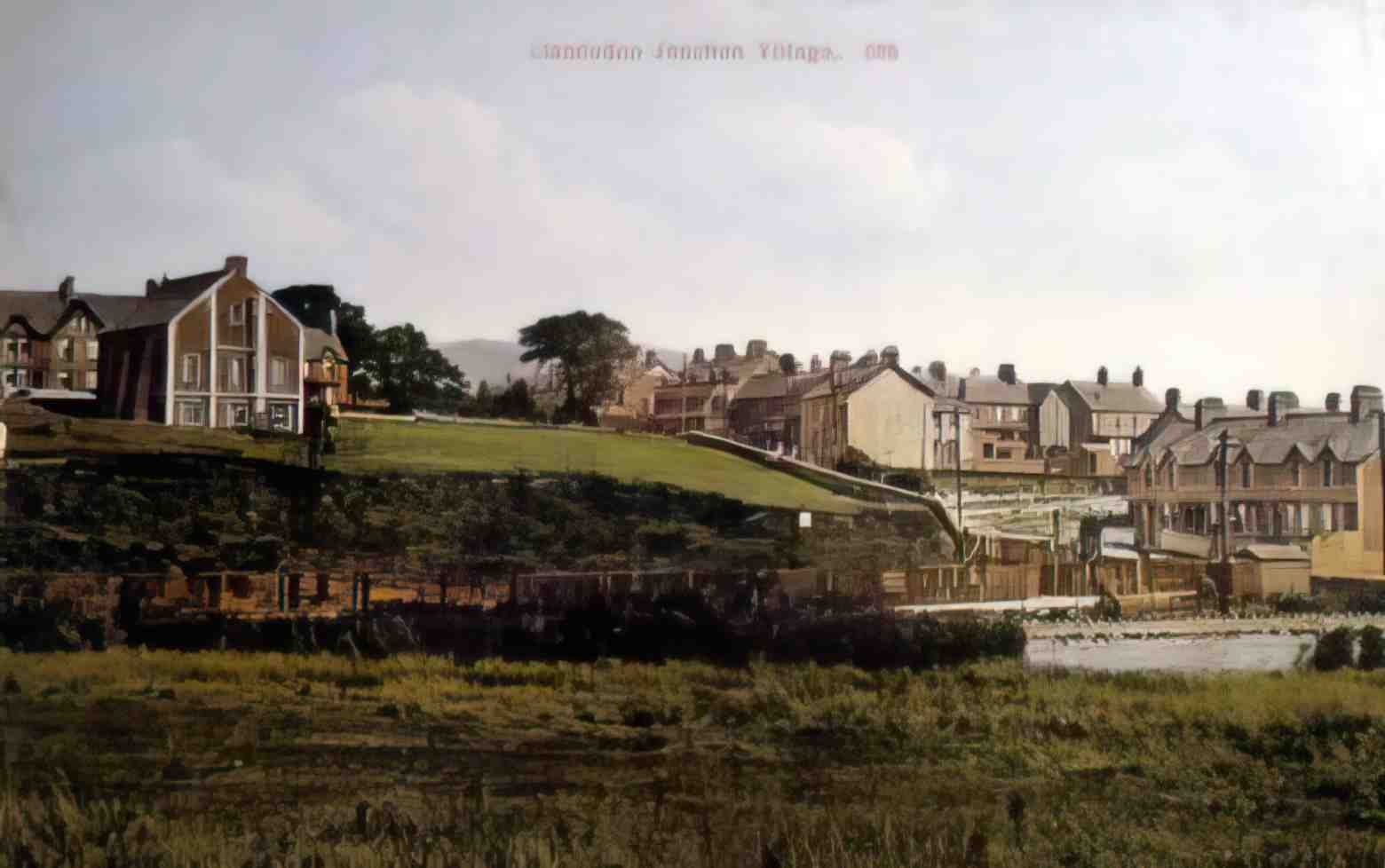 Caernarfonshire Llandudno Junction Village Vintage A4 Photo Print