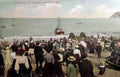 Caernarfonshire Llandudno Launching the Lifeboat Vintage A4 Photo Print