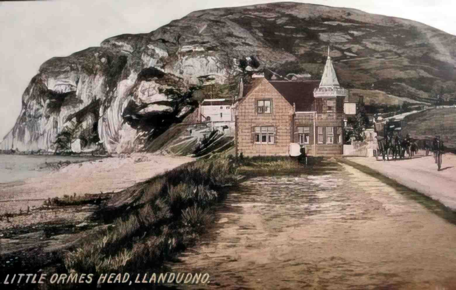 Caernarfonshire Llandudno Little Ormes Head Vintage A4 Photo Print