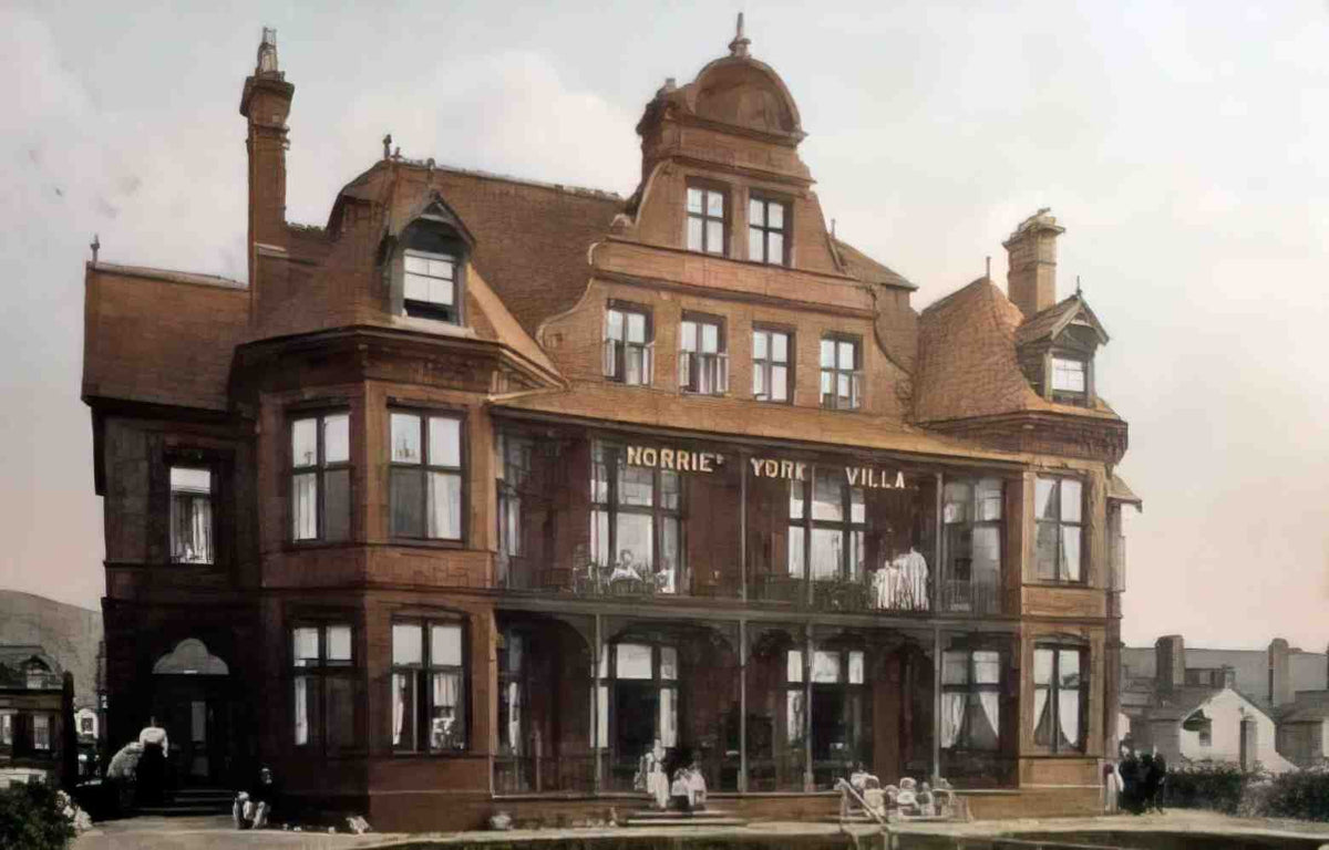 Caernarfonshire Llandudno Norrie York Villa 1909 Vintage A4 Photo Print