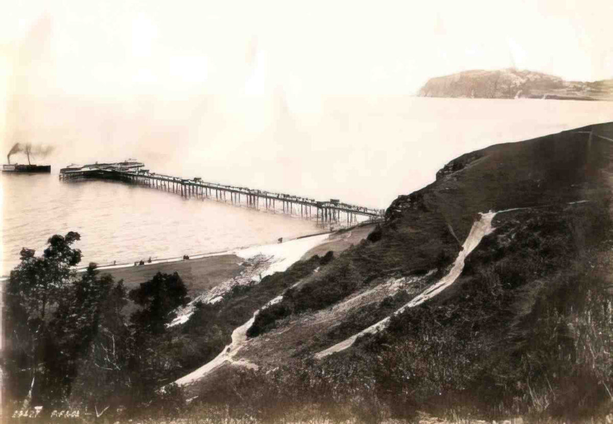 Caernarfonshire Llandudno Pier circa 1870s Vintage A4 Photo Print