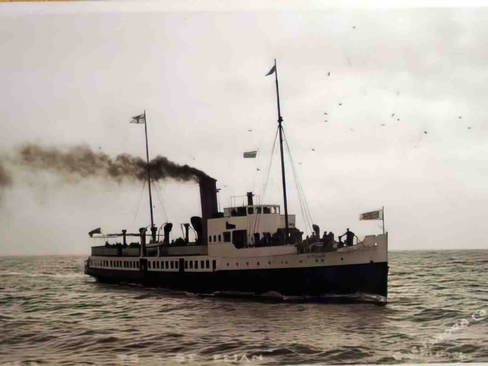 Caernarfonshire Llandudno TS St Elian Vintage A4 Photo Print