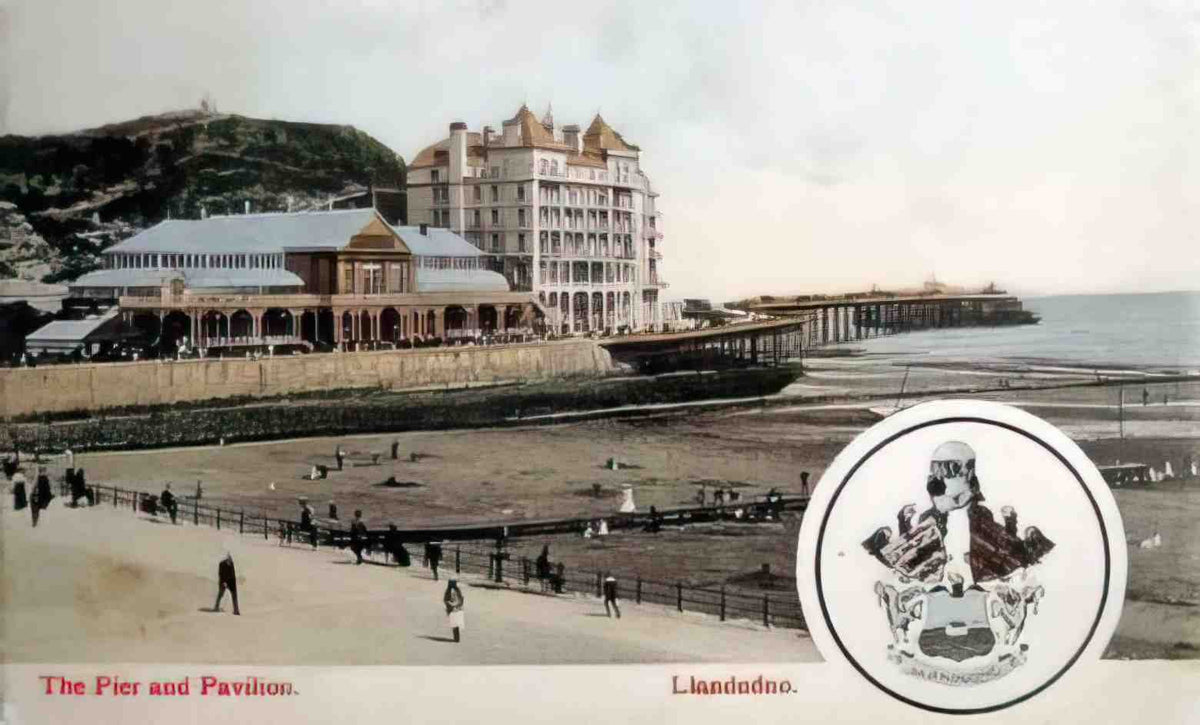 Caernarfonshire Llandudno The Pier and the Pavilion 1907 Vintage A4 Photo Print