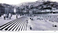 Caernarfonshire Llandudno The Promenade and Sands Vintage A4 Photo Print