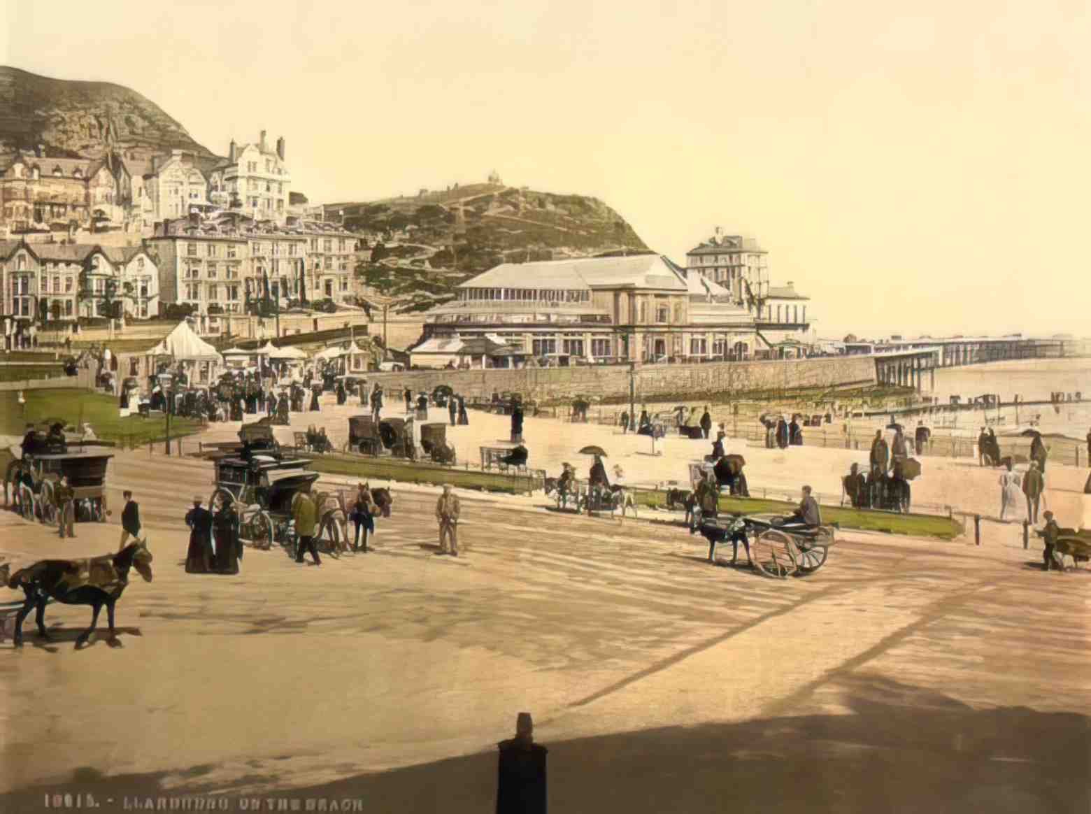 Caernarfonshire Llandudno on the Front II Vintage A4 Photo Print