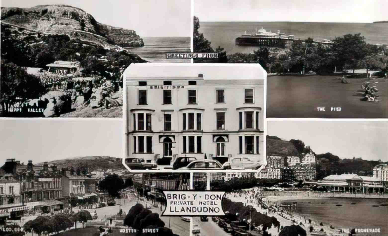 Caernarfonshire Llandundo Brig y Don Private Hotel Vintage A4 Photo Print