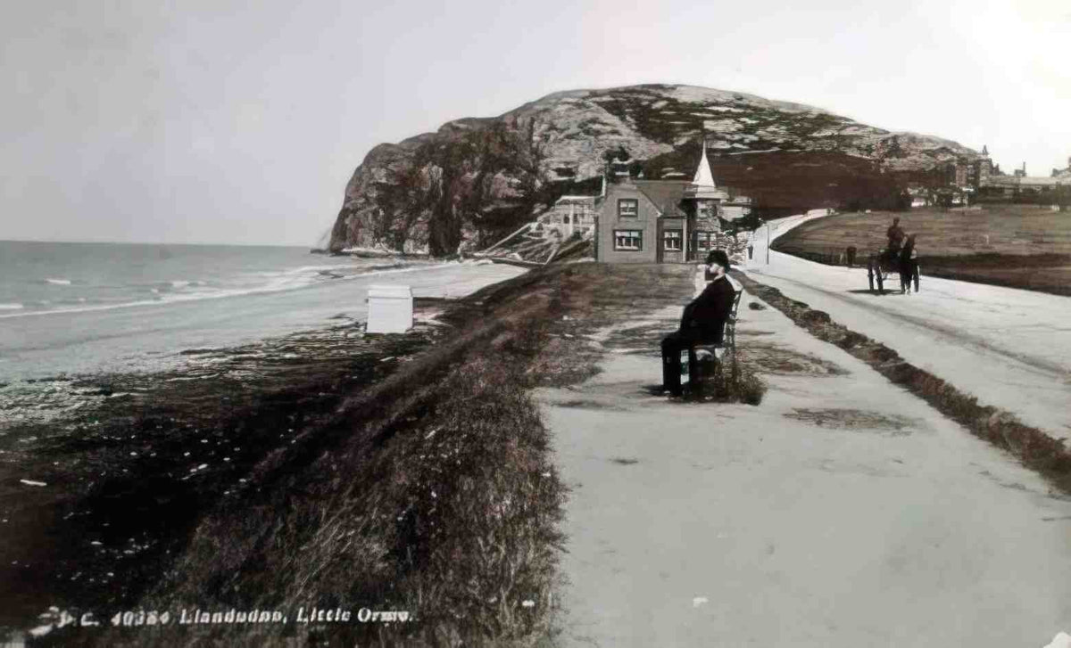Caernarfonshire Llandundo Little Orme 1909 Vintage A4 Photo Print