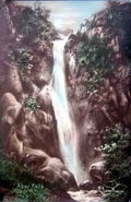 Caernarfonshire Llanfairfechan Aber Falls 1910s Vintage A4 Photo Print
