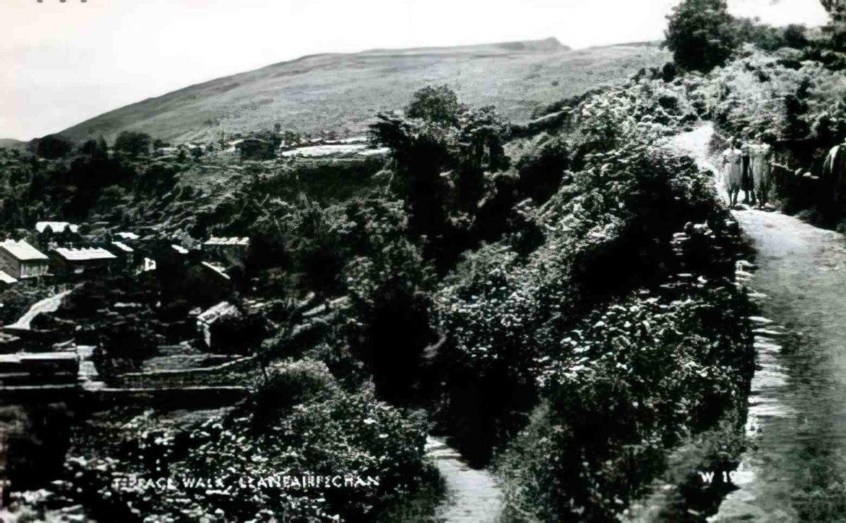 Caernarfonshire Llanfairfechan Terrace Walk Vintage A4 Photo Print