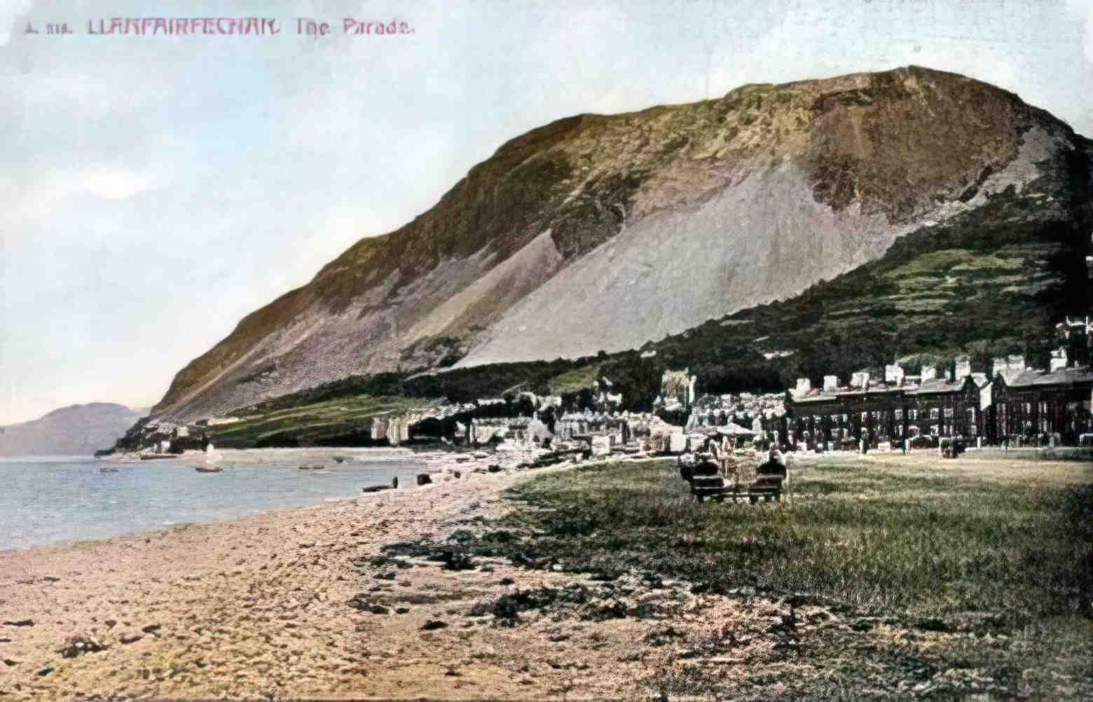 Caernarfonshire Llanfairfechan The Parade 1900s 2 Vintage A4 Photo Print