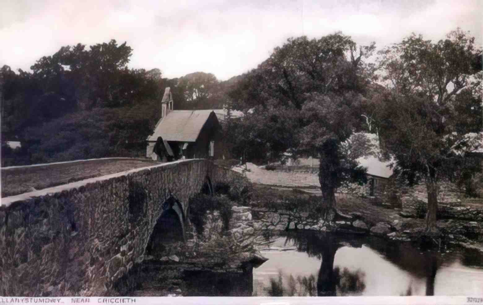 Caernarfonshire Llanystumdwy 1930s Vintage A4 Photo Print