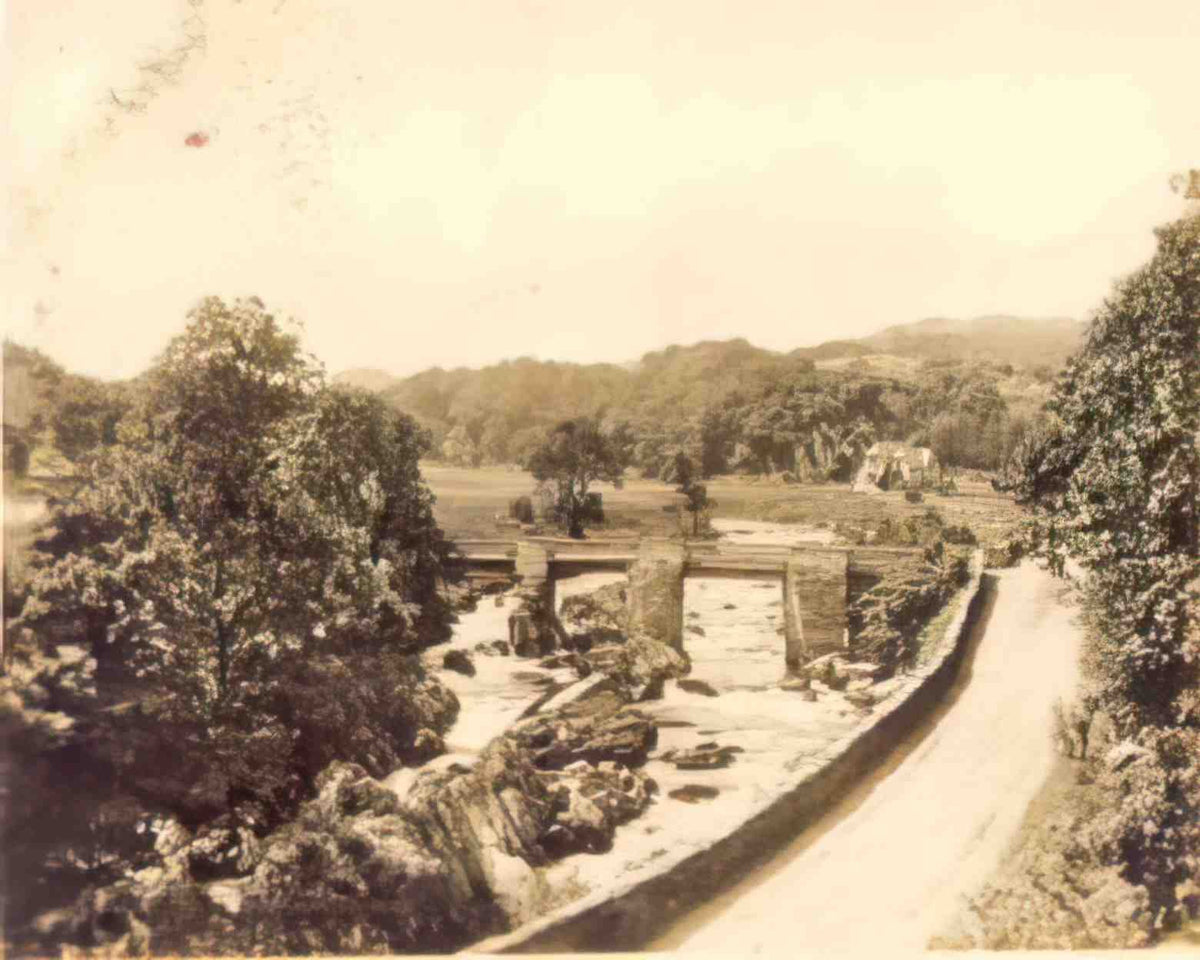 Caernarfonshire Lledr Valley Pont y Pant Vintage A4 Photo Print