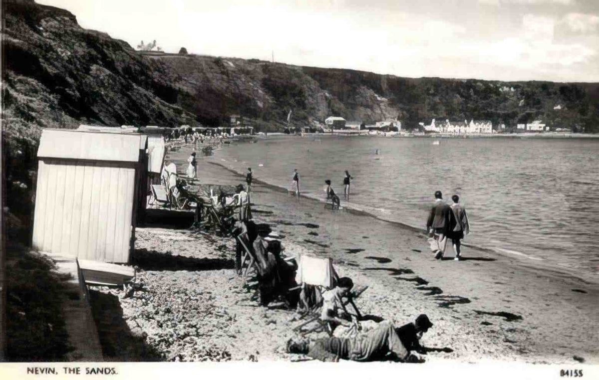 Caernarfonshire Nefyn Beach Vintage A4 Photo Print