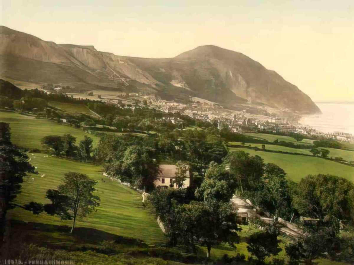 Caernarfonshire Penmaenmawr General View Vintage A4 Photo Print