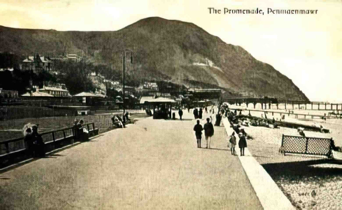 Caernarfonshire Penmaenmawr Promenade II Vintage A4 Photo Print