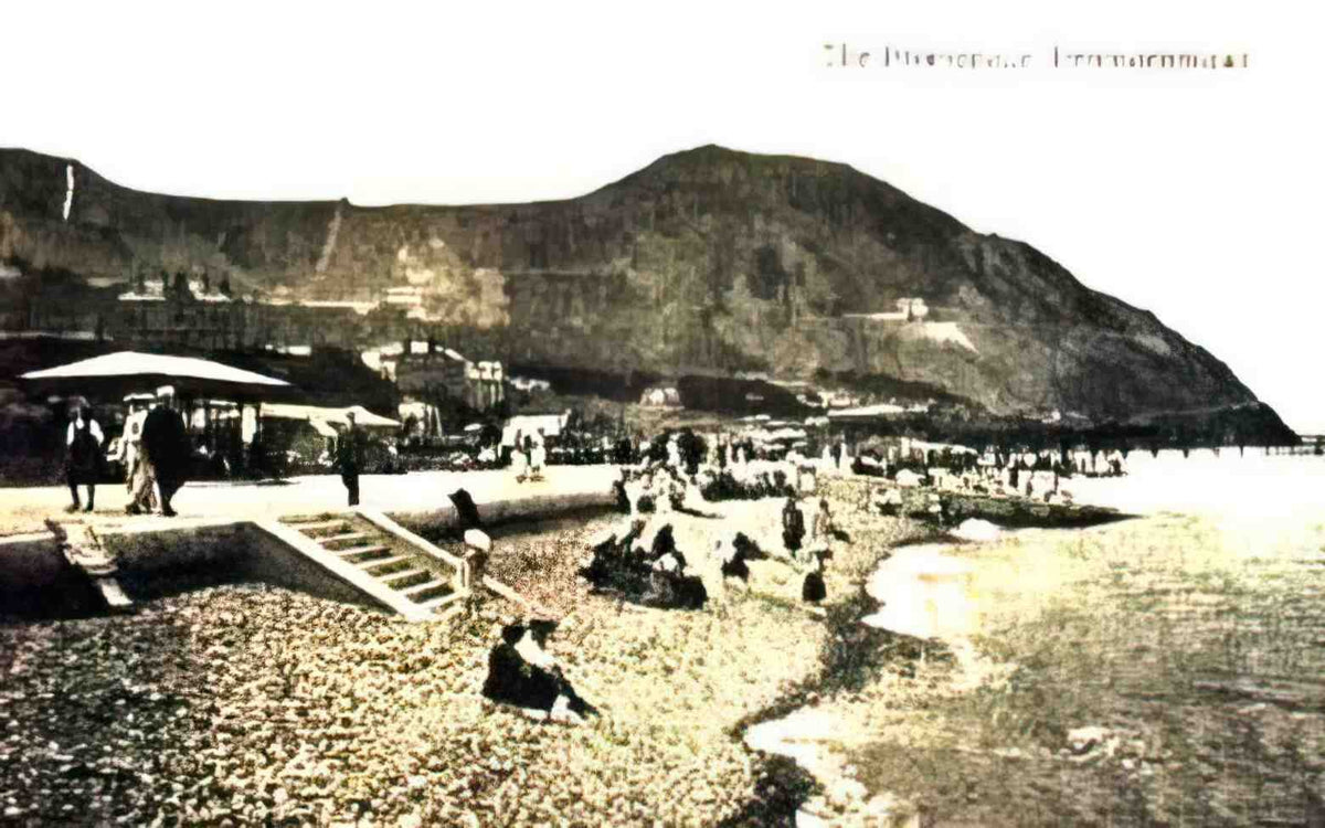 Caernarfonshire Penmaenmawr Promenade Vintage A4 Photo Print