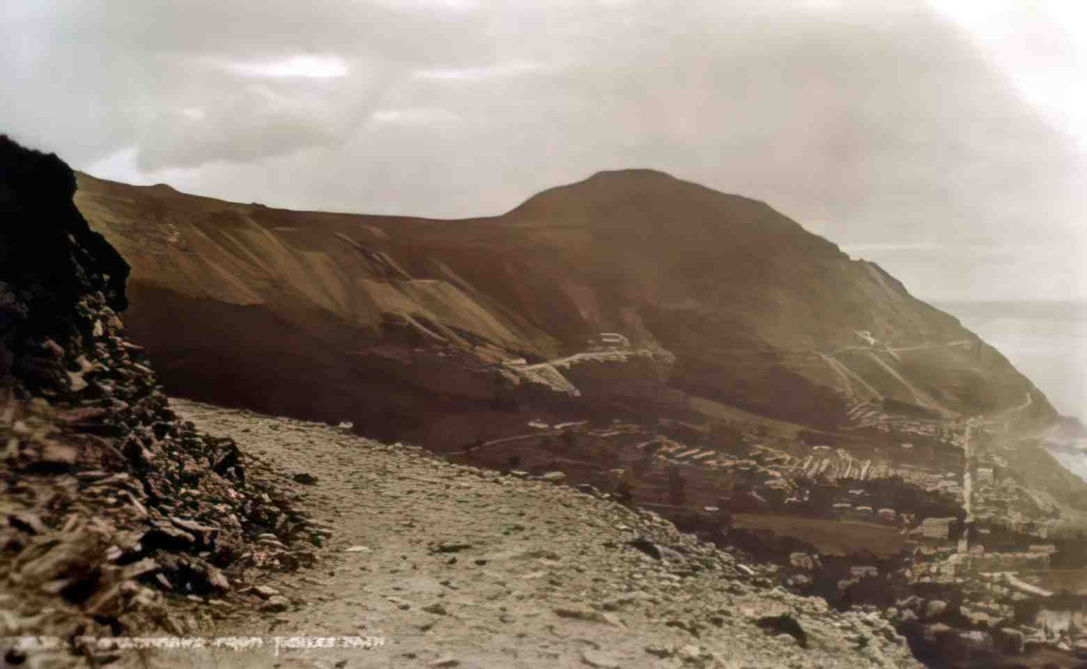 Caernarfonshire Penmaenmawr from Jubilee Path 1932 Vintage A4 Photo Print