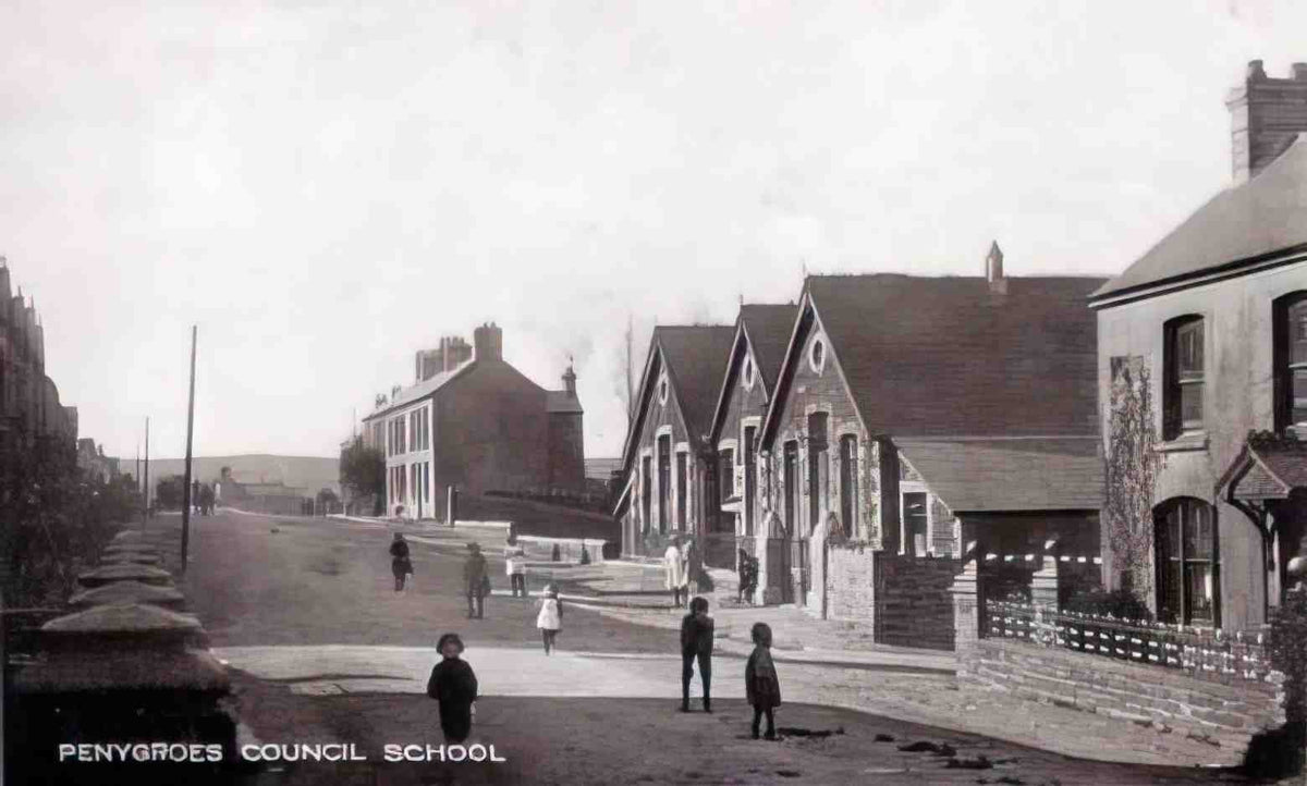 Caernarfonshire Penygroes School Vintage A4 Photo Print