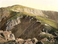 Caernarfonshire Snowdon Railway and Crib Goch Vintage A4 Photo Print
