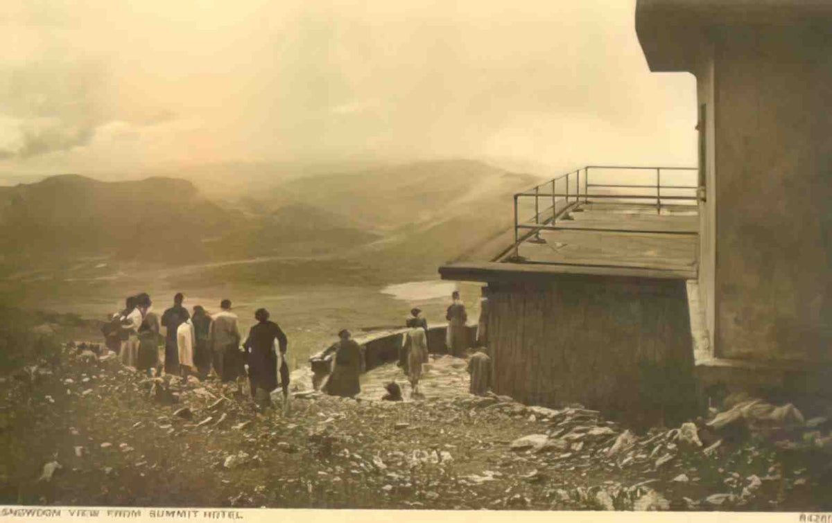 Caernarfonshire Snowdon Summit 1930s Vintage A4 Photo Print