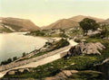 Caernarfonshire Snowdon from Caernarfon Road Vintage A4 Photo Print