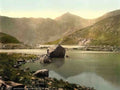 Caernarfonshire Snowdon from Llyn Llydaw Vintage A4 Photo Print