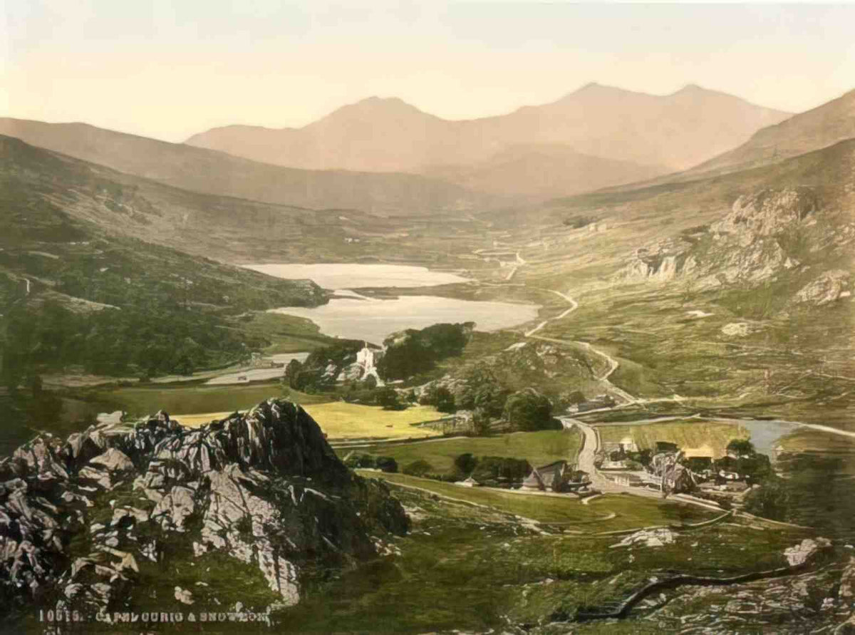 Caernarfonshire Snowdonia Capel Curig Vintage A4 Photo Print
