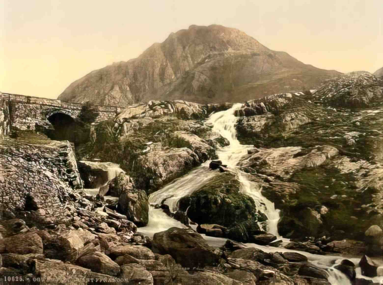 Caernarfonshire Snowdonia Ogwen Falls Nant Francon Vintage A4 Photo Print