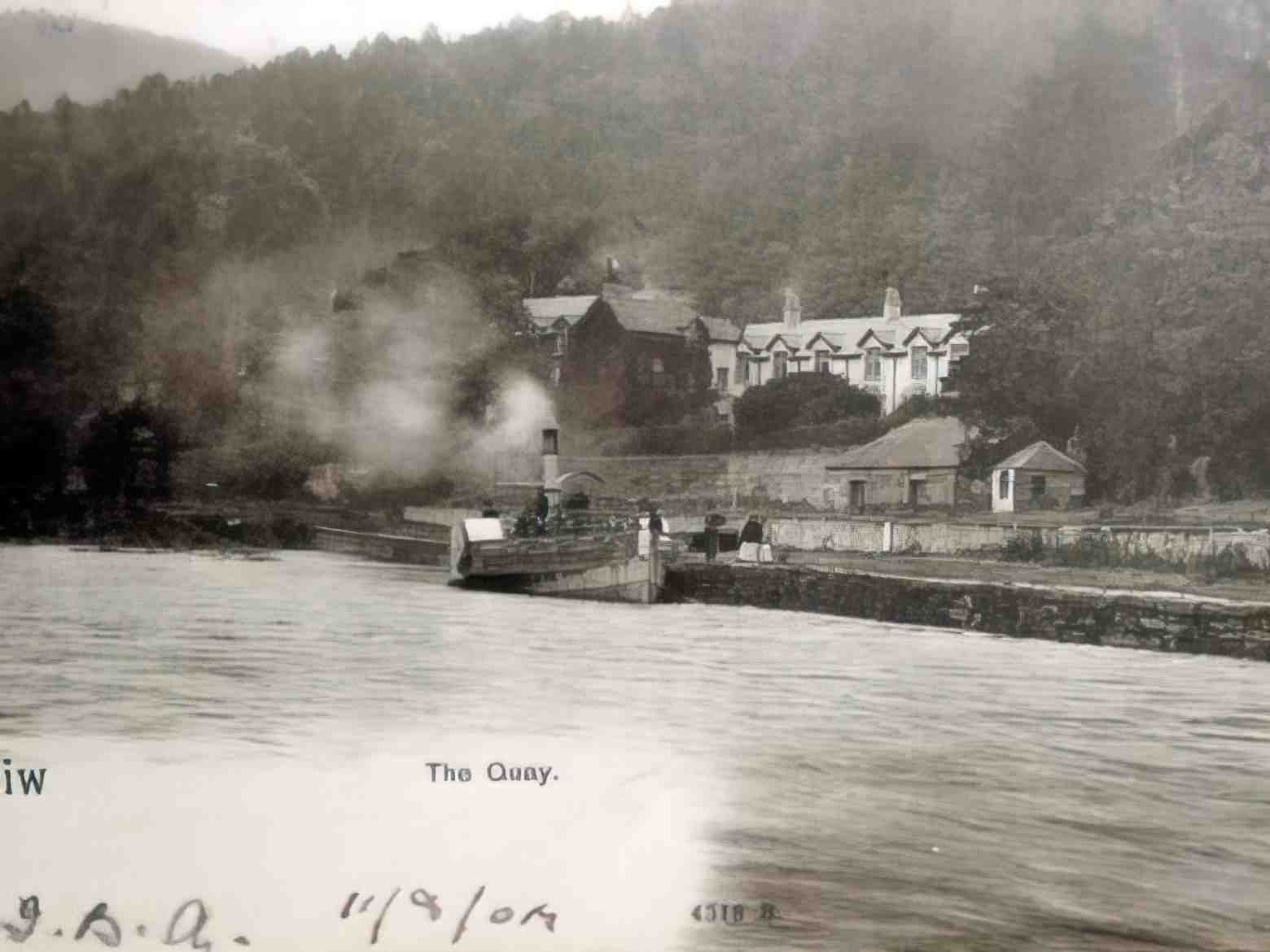 Caernarfonshire Trefriw The Quay 1904 Vintage A4 Photo Print