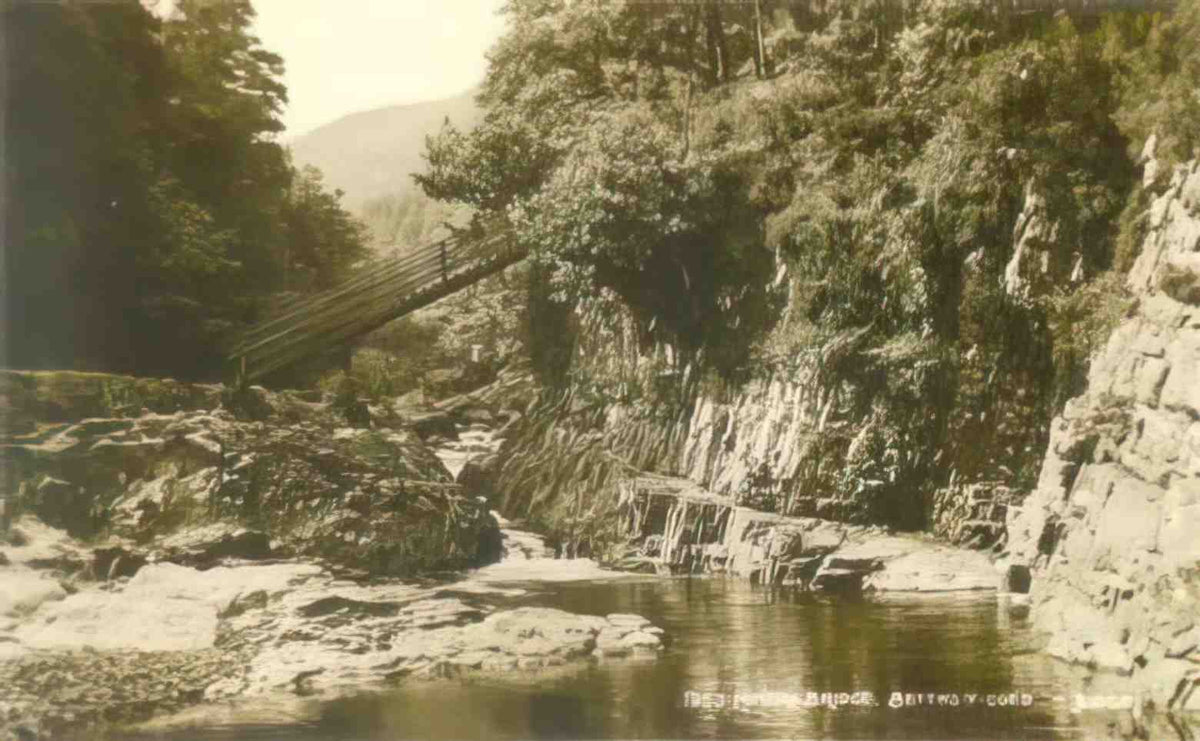 Caernarfonshire1 Betws y Coed1 Miners Bridge 1910s Vintage A4 Photo Print