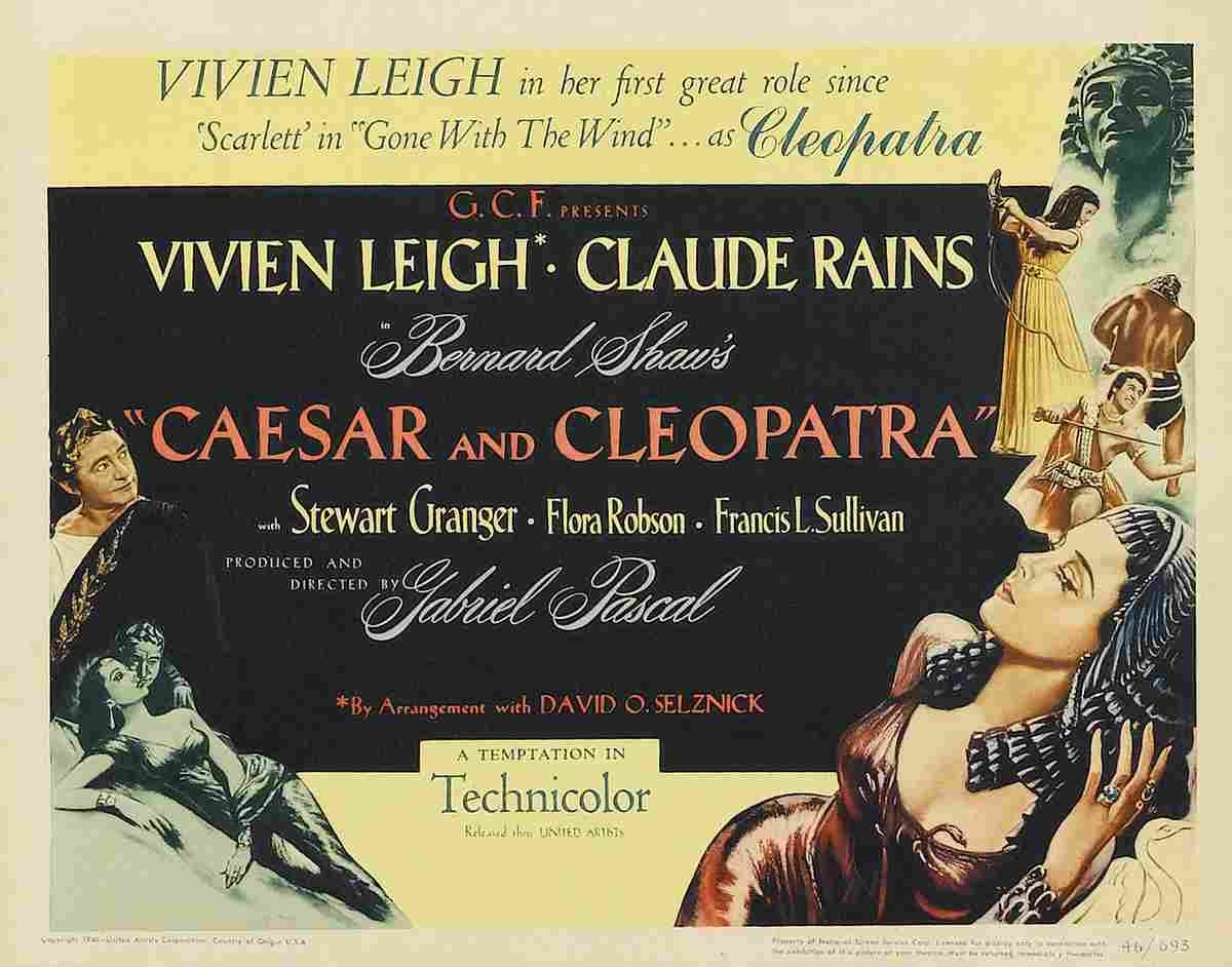 Caesar and Cleopatra 06  film star poster A4 Photo Print