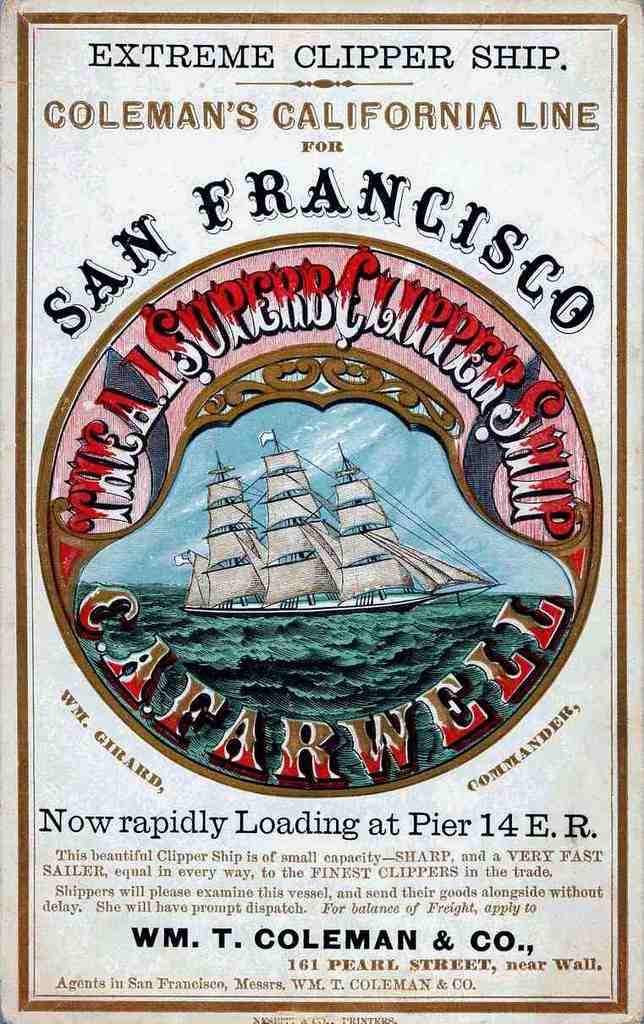 Cafarwell Clipper Advert Vintage A4 Photo Print