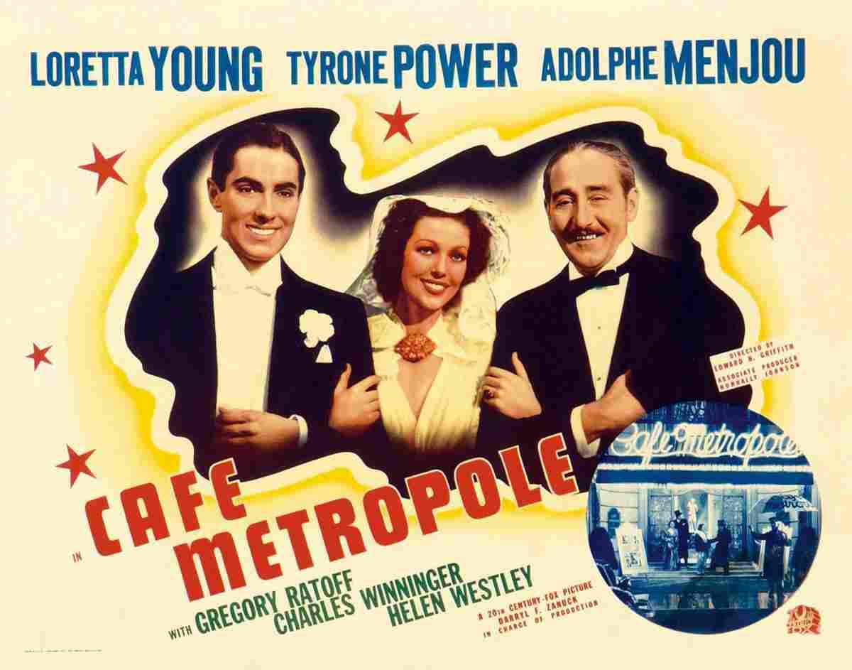 Cafe Metropole 02  film star poster A4 Photo Print