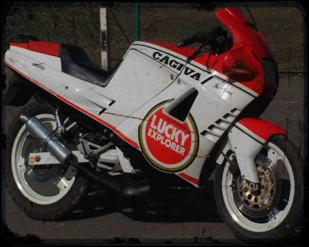 Cagiva 125 Freccia C12Sp 92 Motorbike Vintage Aged A4 Photo Print