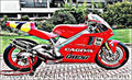 Cagiva 500 motorbike A4 Photo Print