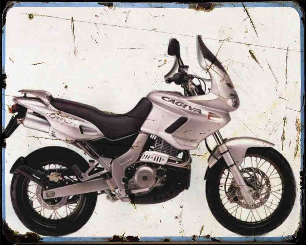 Cagiva Canyon 500 Motorbike Vintage Aged A4 Photo Print