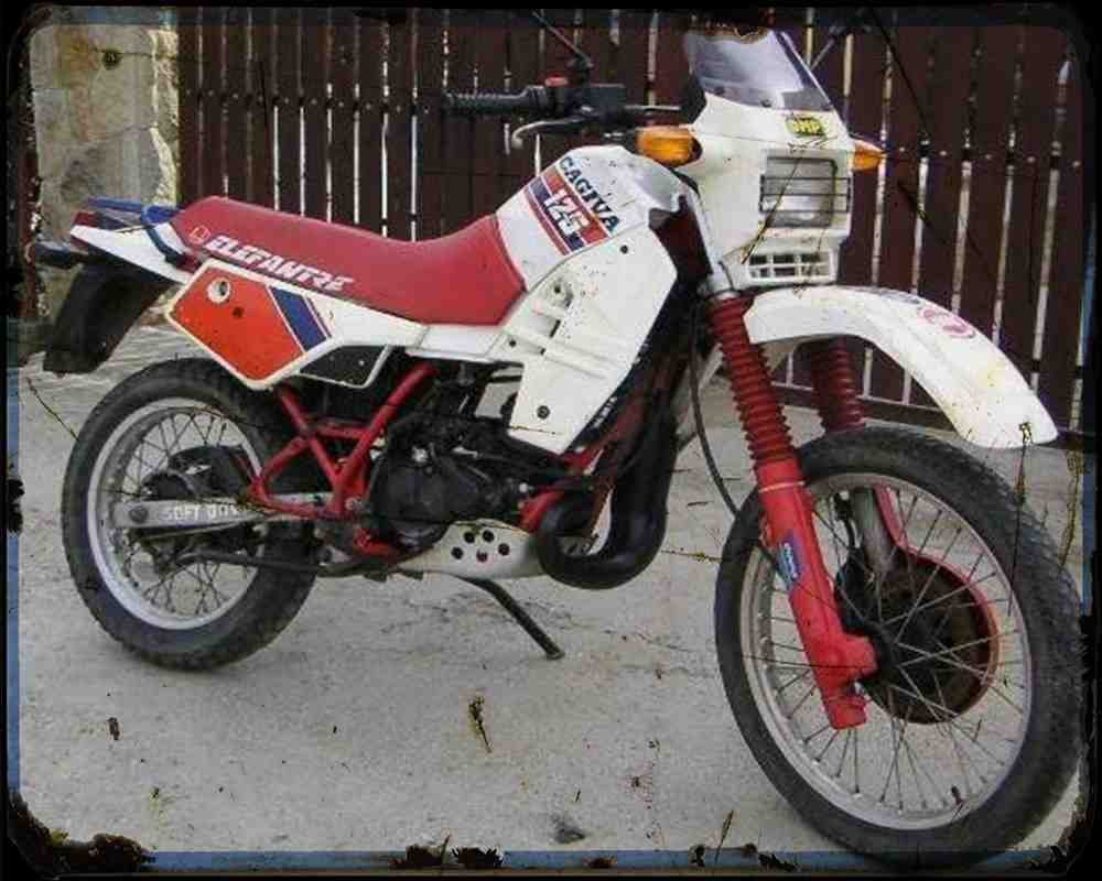 Cagiva Elefant 125 87 1 Motorbike Vintage Aged A4 Photo Print