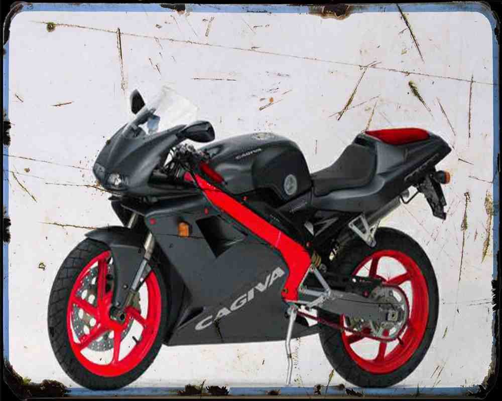 Cagiva Mito 06 4 Motorbike Vintage Aged A4 Photo Print