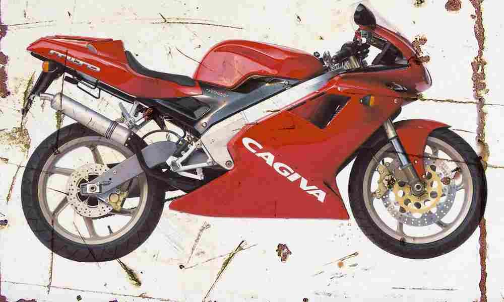 Cagiva Mito125 2003 Aged Vintage A4 Photo Print