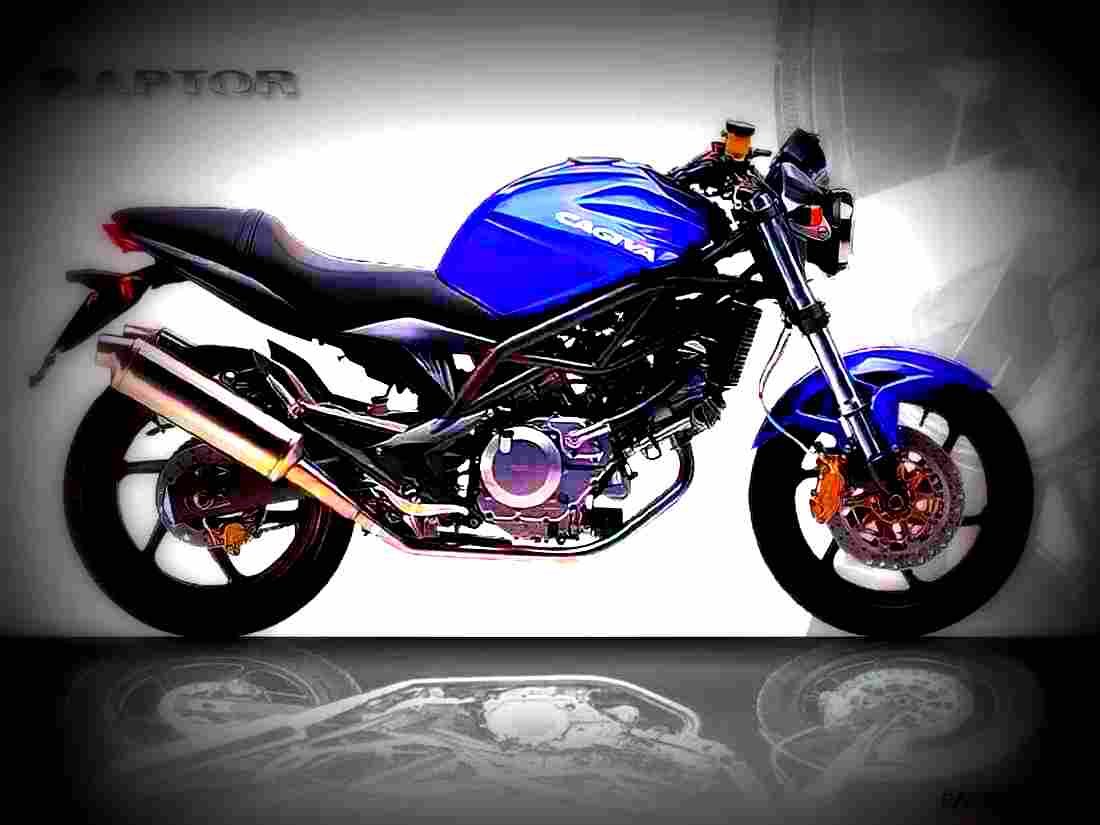 Cagiva V Raptor 650 2003 3 motorbike A4 Photo Print