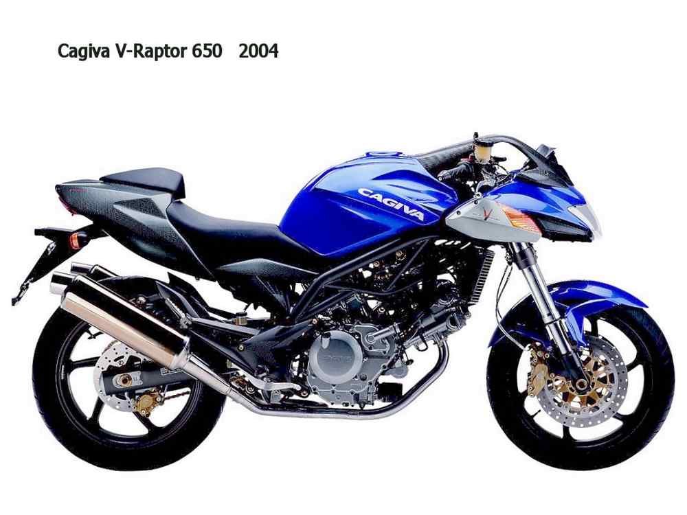 Cagiva V Raptor650 2004 motorbike A4 Photo Print