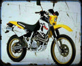 Cagiva W16 Motorbike Vintage Aged A4 Photo Print