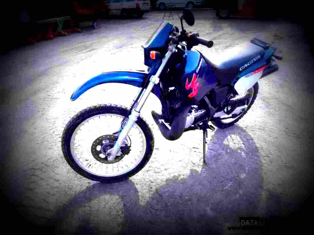 Cagiva W8 1998 5 motorbike A4 Photo Print