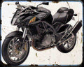 Cagiva X Raptor Motorbike Vintage Aged A4 Photo Print