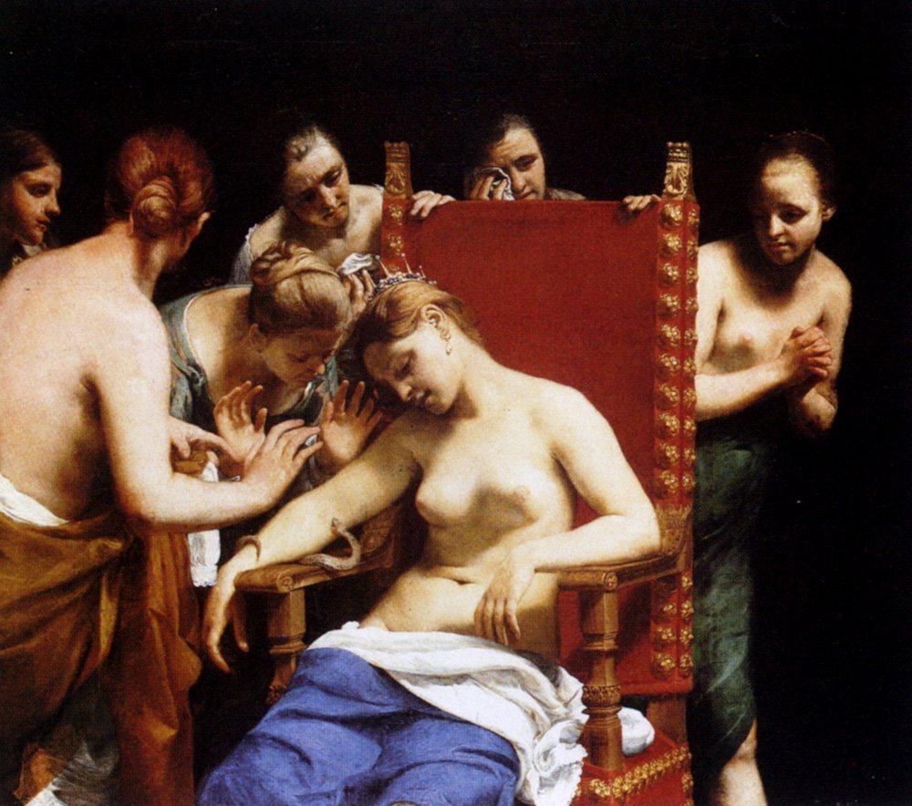 Cagnacci Guido The Death Of Cleopatra Art A4 Photo Print