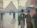 Caillebotte Gustave 1848 1894 Paris Street rainy day 1877 A4 Photo Print