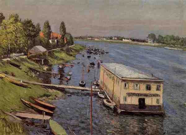 Caillebotte Gustave Boathouse In Argenteuil 5 A4 Photo Print