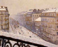 Caillebotte Gustave Boulevard Haussmann Snow 5 A4 Photo Print