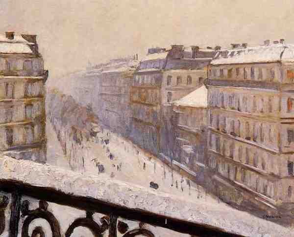 Caillebotte Gustave Boulevard Haussmann Snow 5 A4 Photo Print